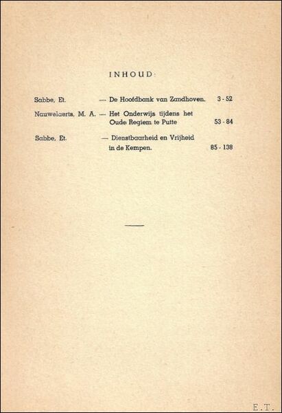 TIJDSCHRIFT VOOR GESCHIEDENIS EN FOLKLORE. 17e jaargang 85-138 blz afl …