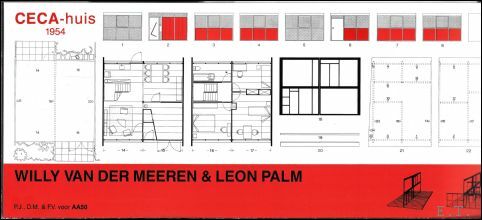 Bouwplaat CECA-huis (1954), architecten Willy Van Der Meeren en L …