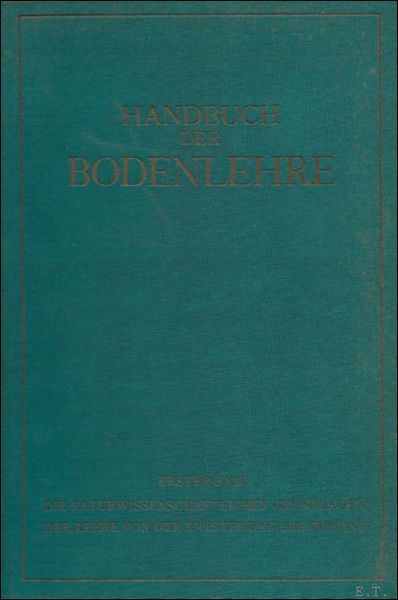 DIE NATURWISSENSCHAFTLICHEN GRUNDLAGEN DER LEHRE VON DER ENTSTEHUNG DES BODENS.
