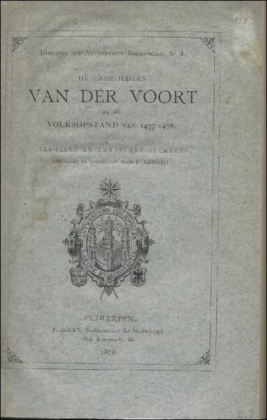 DE GEBROEDERS VAN DER VOORT EN DE VOLKSOPSTAND VAN 1477 …