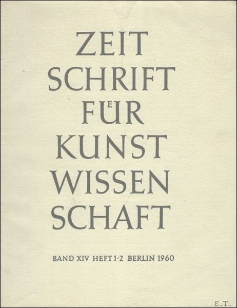 ZEITSCHRIFT DES DEUTSCHEN VEREINS FUR KUNSTWISSENSCHAFT.
