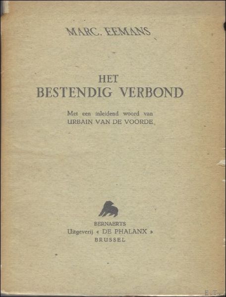 bestendig verbond, MET OPDRACHT / GESIGNEERD