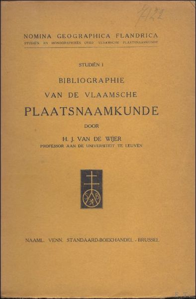 BIBLIOGRAPHIE VAN DE VLAAMSCHE PLAATSNAAMKUNDE.