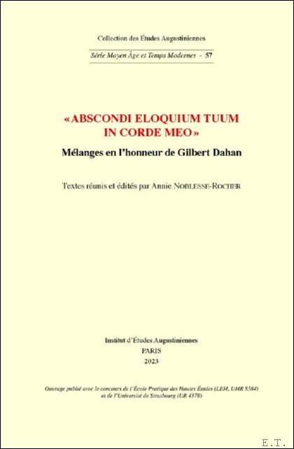 Abscondi eloquium tuum in corde meo . M langes en …