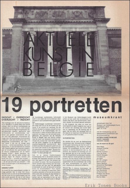 Aktuele Kunst in Belgi : inzicht/overzicht - overzicht/inzicht. 19 Portretten