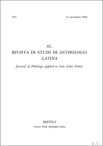 AL. Rivista di studi di Anthologia Latina 16 (2025) Journal …