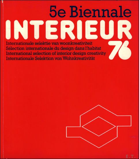 Bi nnale INTERIEUR 76, 1976 Kortrijk Belgium.
