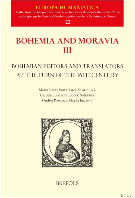 Bohemian Editors and Translators at the Turn of the 16th …