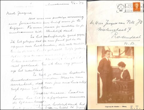 Brief van Ed. de N ve met boek Ed. de …