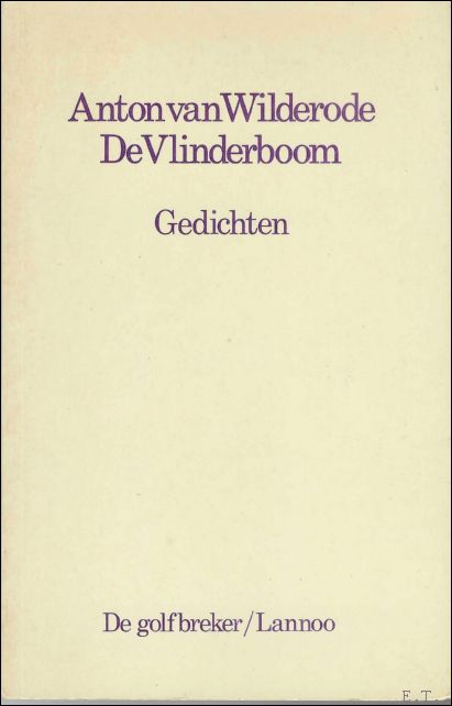 DE VLINDERBOOM. GEDICHTEN. **MET OPDRACHT/GESIGNEERD