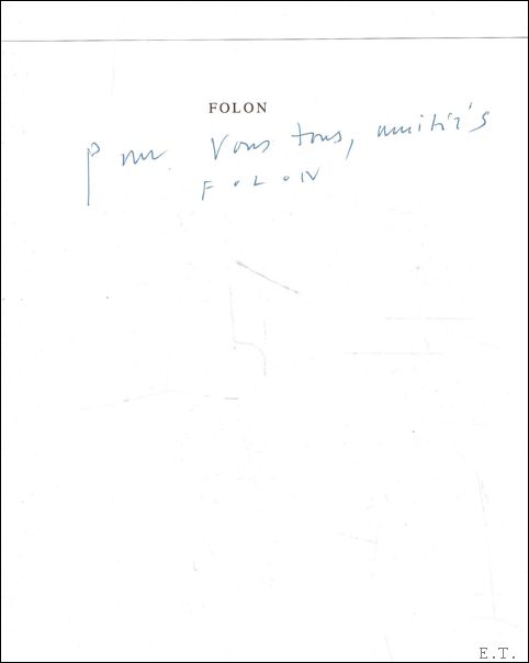 FOLON: La pedrera Barcelona (Signed)