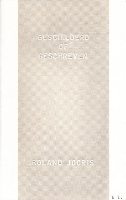 Geschilderd of geschreven.