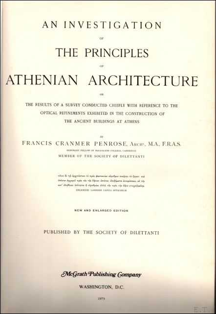 investigation of the principles of Athenian architecture;: Or, The results …