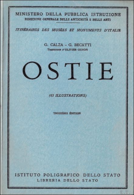 Itineraires des Musees et Monuments d'Italie. No. 1: Ostie