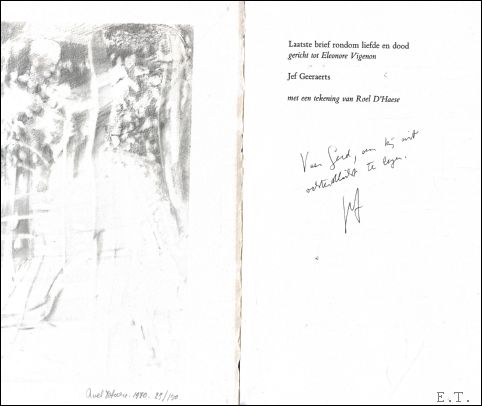 Laatste brief rondom liefde en dood gericht tot Eleonore Vigenon, …