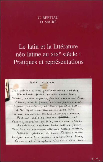 latin et la litt rature n o-latine au XIXe si …