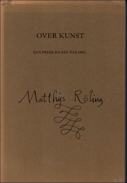 Over kunst, Een preek en een parabel