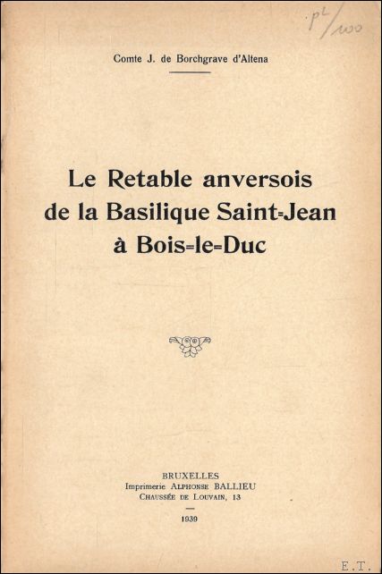 Retable anversois de la Basilique Saint-Jean Bois-le-Duc