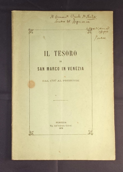 Il Tesoro di San Marco in Venezia dal 1797 al …