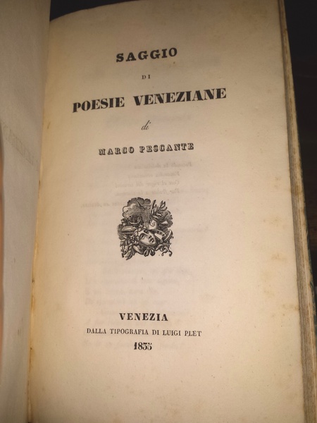 Saggio di poesie veneziane di Marco Pescante