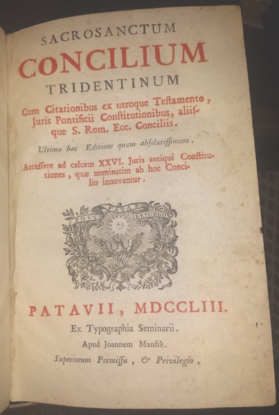 Sacrosanctum concilium Tridentinum cum citationibus ex utroque testamento, juris pontificii …