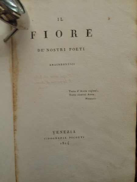 Il fiore de' nostri poeti anacreontici