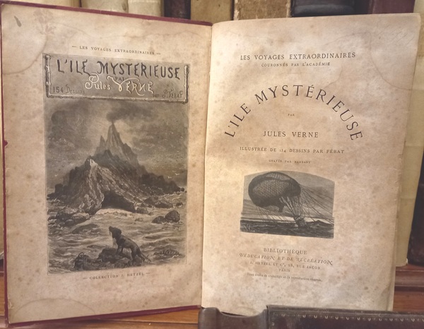 L'ile mysterieuse par Jules Verne. Illustrée de 154 dessins par …