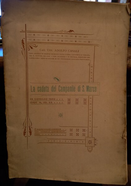 La caduta del campanile di San Marco (14 luglio 1902 …