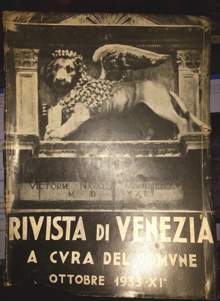 Rivista di Venezia a cura del Comune. Ottobre 1933