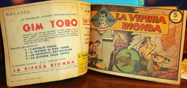 Gim Toro. Serie gialla. N.1 (12 mag.1946)-n.76 (27 dic. 1947)