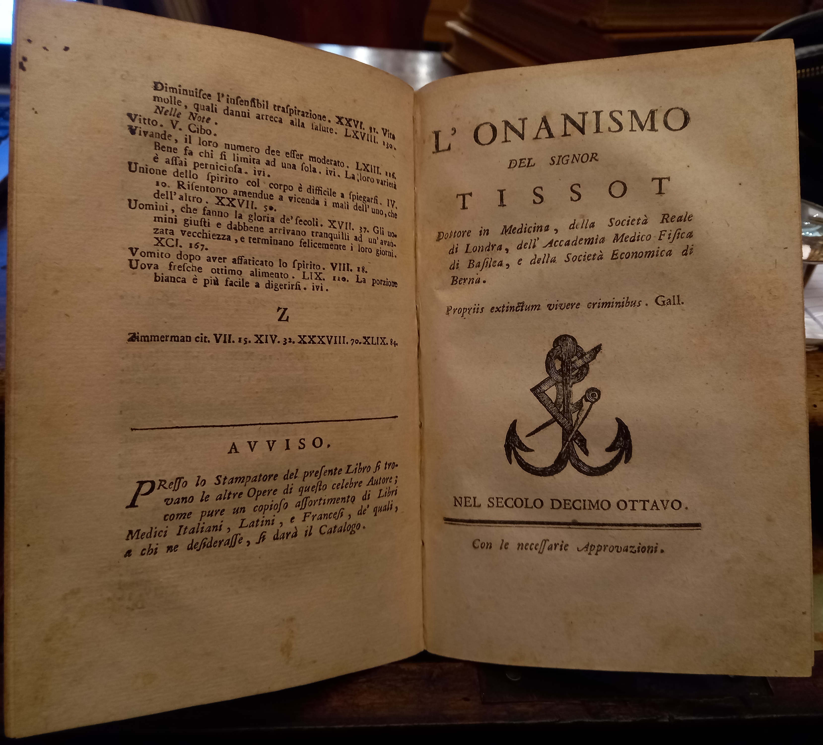Della salute de' letterati opera del sig. Tissot dottore e …