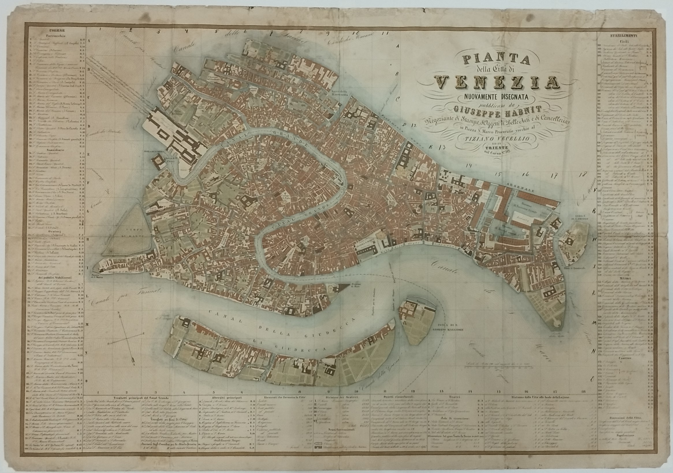 Pianta della Città di Venezia nuovamente disegnata