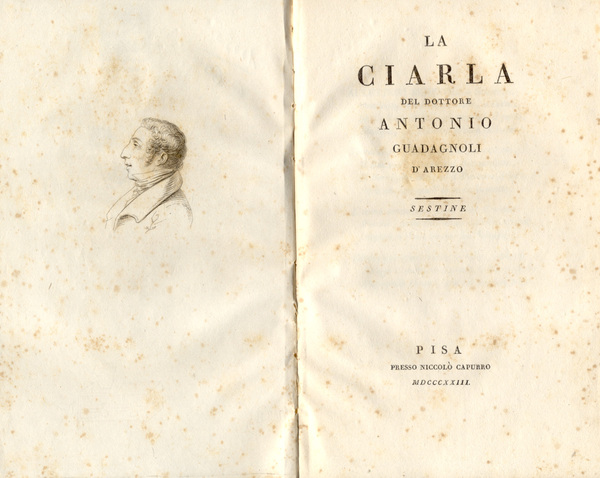 LA CIARLA. Del Dottore Antonio Guadagnoli d'Arezzo.