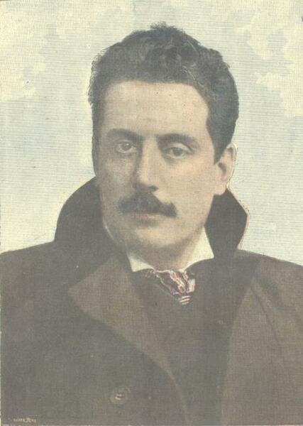 GIACOMO PUCCINI, AUTORE DELLA TOSCA. Fotoincisione a colori in "Tribuna …