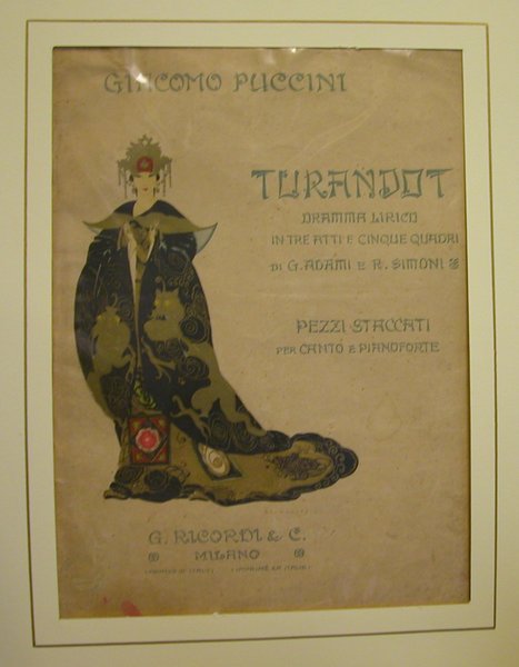 TURANDOT" DI GIACOMO PUCCINI (1926). Spartito originale con coperta illustrata …