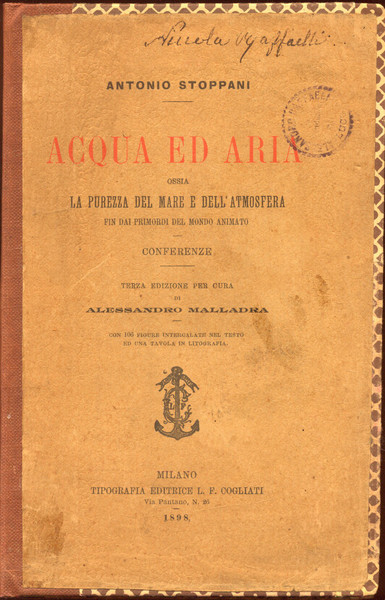 ACQUA ED ARIA. Ossia La Purezza del mare e dell'atmosfera …