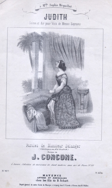 JUDITH. Scène et Air pour Voix de Mezzo Soprano. Paroles …