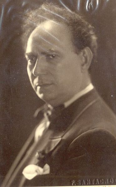 Cartolina raffigurante l'attore Angelo Musco. 1930 circa.