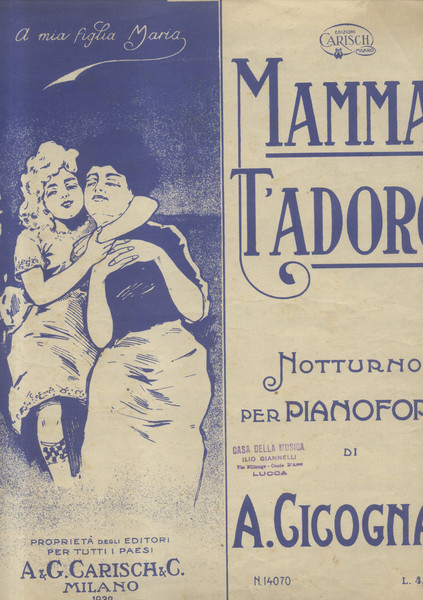 MAMMA T'ADORO!. Notturno per Pianoforte (Pl.n°14070).