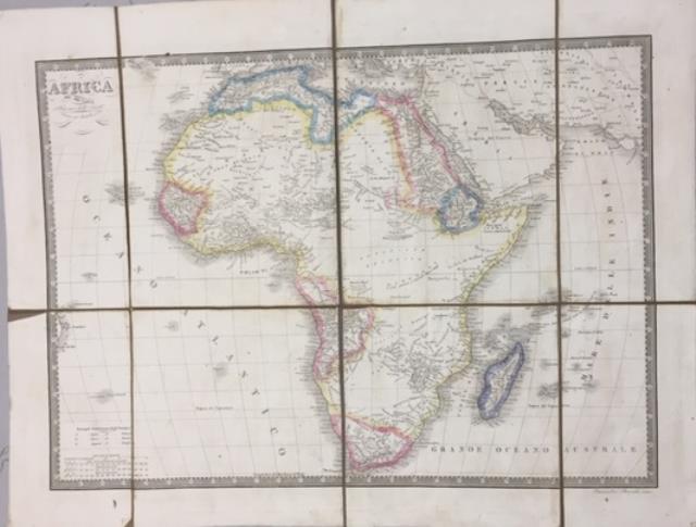 AFRICA. Carta geografica originale del sig. Lapie.