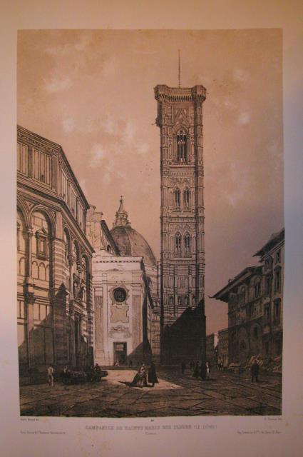 CAMPANILE DE SAINTE MARIE DES FLEURS (Le Dome). Firenze. Riproduzione …