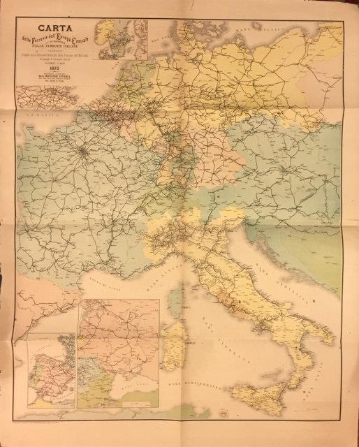 CARTA DELLE FERROVIE DELL'EUROPA CENTRALE IN CORRISPONDENZA CON LE FERROVIE …