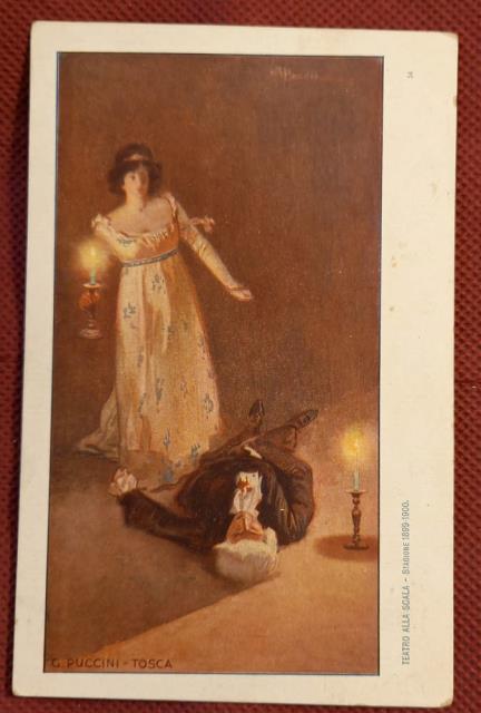 Cartolina originale a colori realizzata da Achille Beltrame per la …