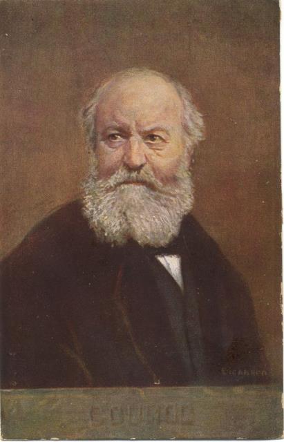 Cartolina postale illustrata raffigurante il musicista Charles Gounod a mezzobusto. …