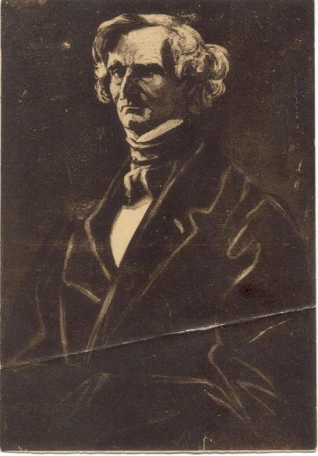 Cartolina postale illustrata rappresentante il musicista Hector Berlioz. 1910 circa.