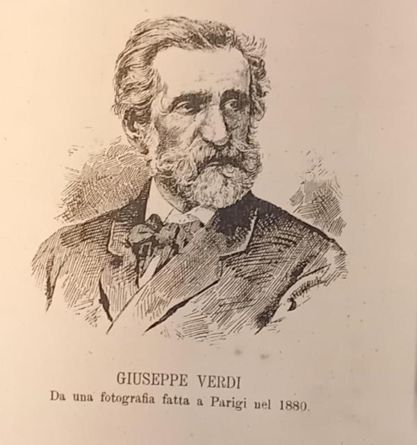 GIUSEPPE VERDI. Da una fotografia fatta a Parigi nel 1880. …