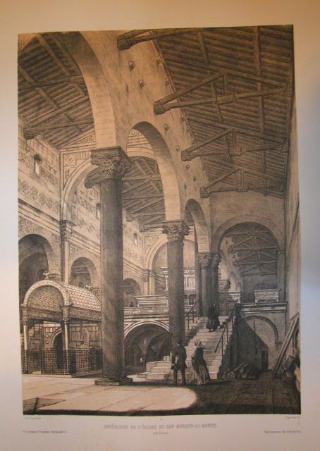 INTERIEUR DE L'EGLISE DE SAN-MINIATO-AL-MONTE. Pres Firenze. Riproduzione tratta dall'album …