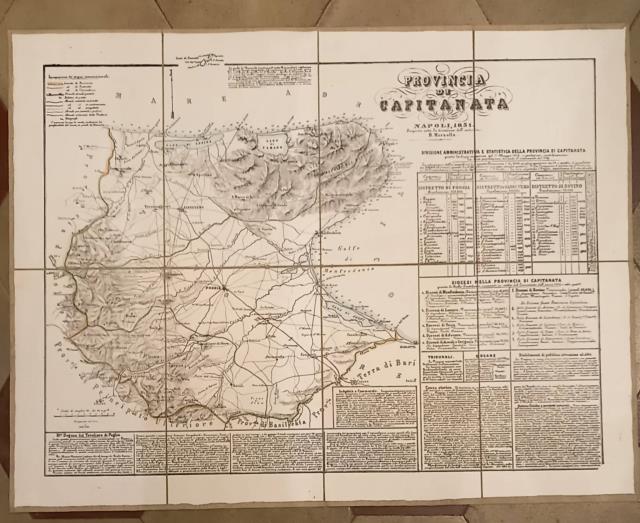 PROVINCIA DI CAPITANATA. Eseguita sotto la direzione dell'Autore B. Marzolla.