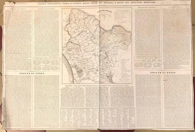 TAVOLA GEOGRAFICA, FISICA E STORICA DELLA VALLE DEL SERCHIO, E …