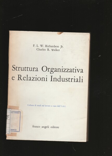 Struttura Organizzativa e Relazioni Industriali. Studio dei rapporti in un'azienda …
